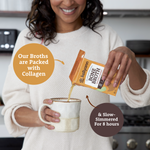 Bone Broth Liquid - Classic Beef Low Sodium with model and benefits 