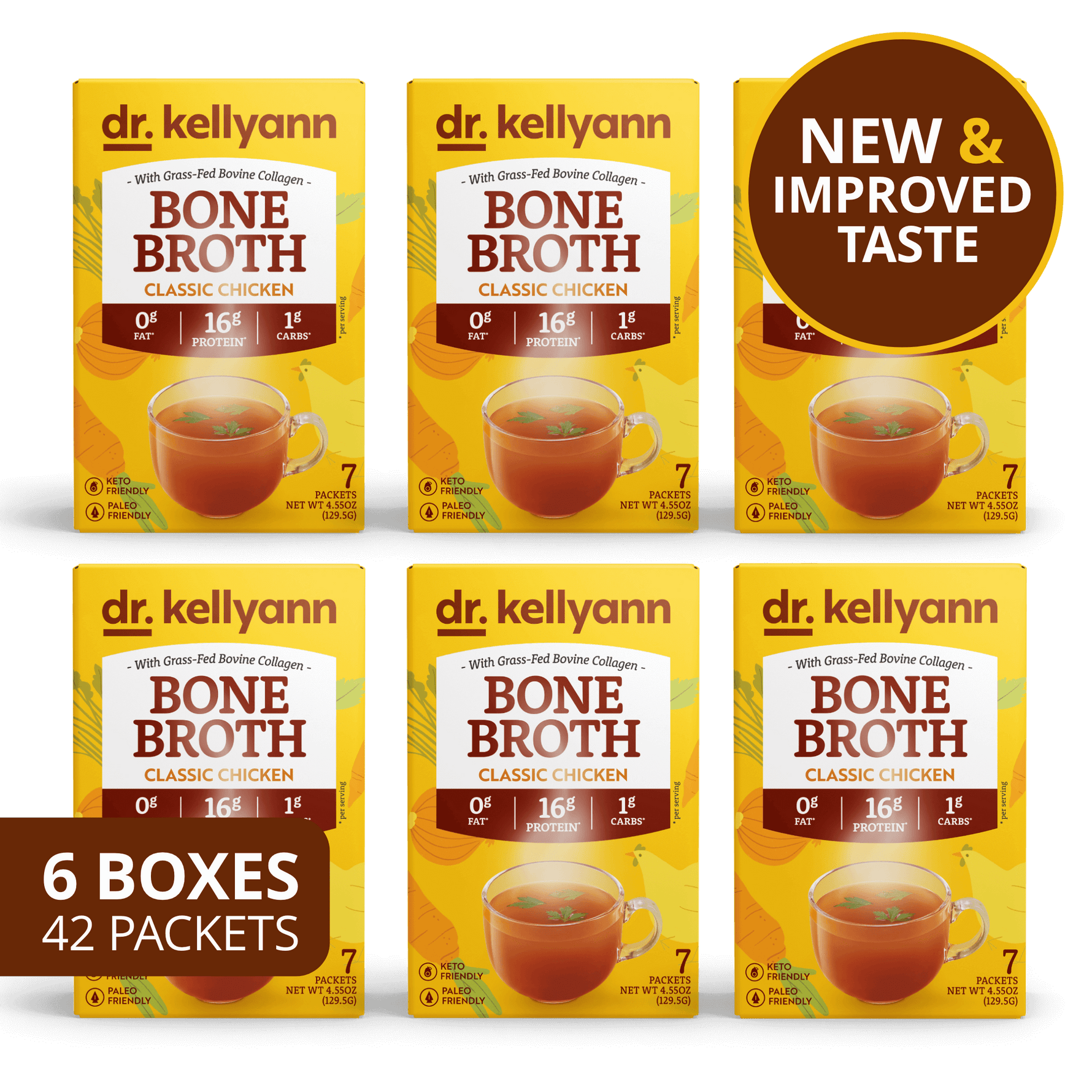 6 Boxes of Bone Broth Classic Chicken