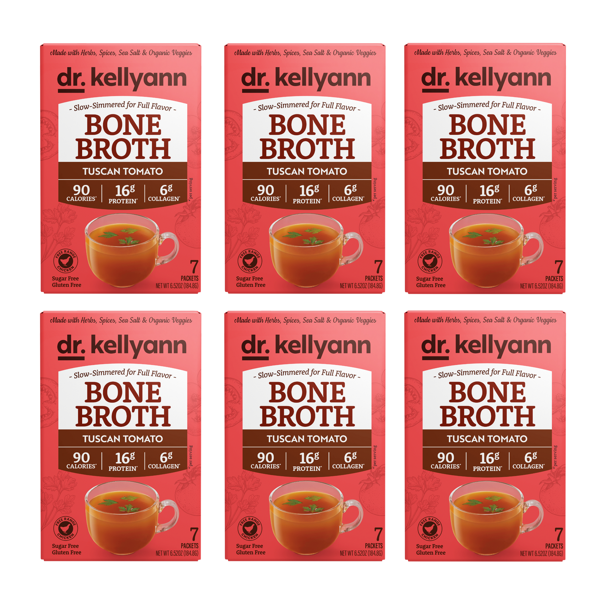 Tuscan Tomato Bone Broth | Collagen-Rich Broth Powder | Dr. Kellyann