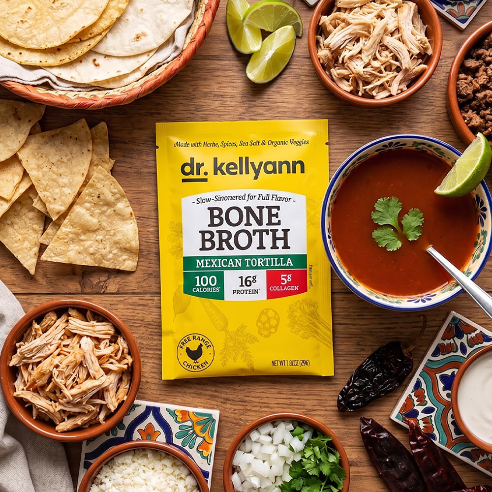 Mexican Tortilla Bone Broth | Collagen-Rich Broth Powder | Dr