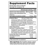 BellaBiotics Supplement Facts
