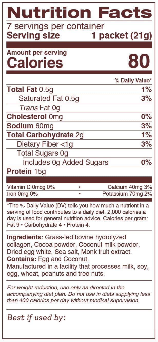 Collagen Hot Cocoa Collagen Powder Dr. Kellyann