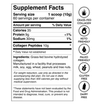 Collagen Peptides Supplement Facts