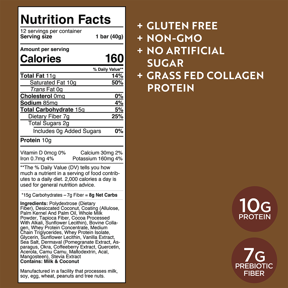 Chocolate Coconut Vibe Bar