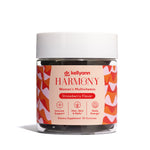 Jar of Dr. Kellyann Harmony Women's Multivitamin gummies with a white background