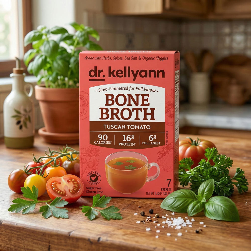 Tuscan Tomato Bone Broth | Collagen-Rich Broth Powder | Dr. Kellyann