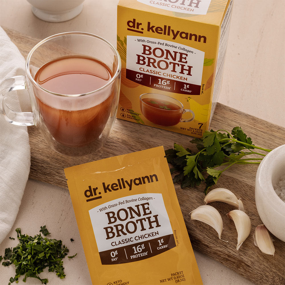 Box of Dr. Kellyann Classic Chicken Bone Broth 