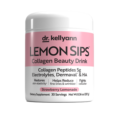 Dr. Kellyann Lemon Sips Strawberry Lemonade