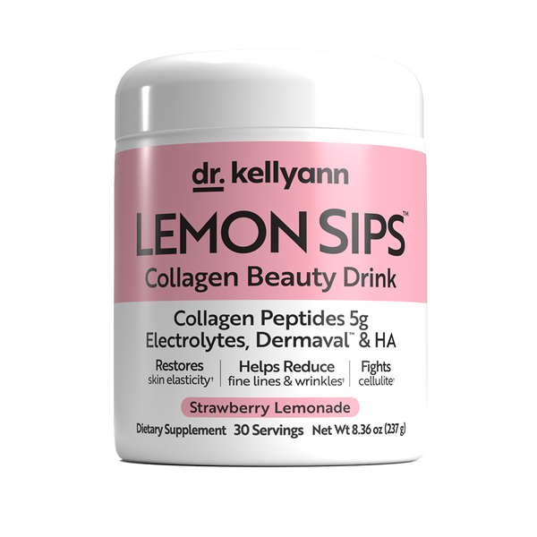Lemon Sips Strawberry Lemonade | Skin-Smoothing Drink | Dr. Kellyann