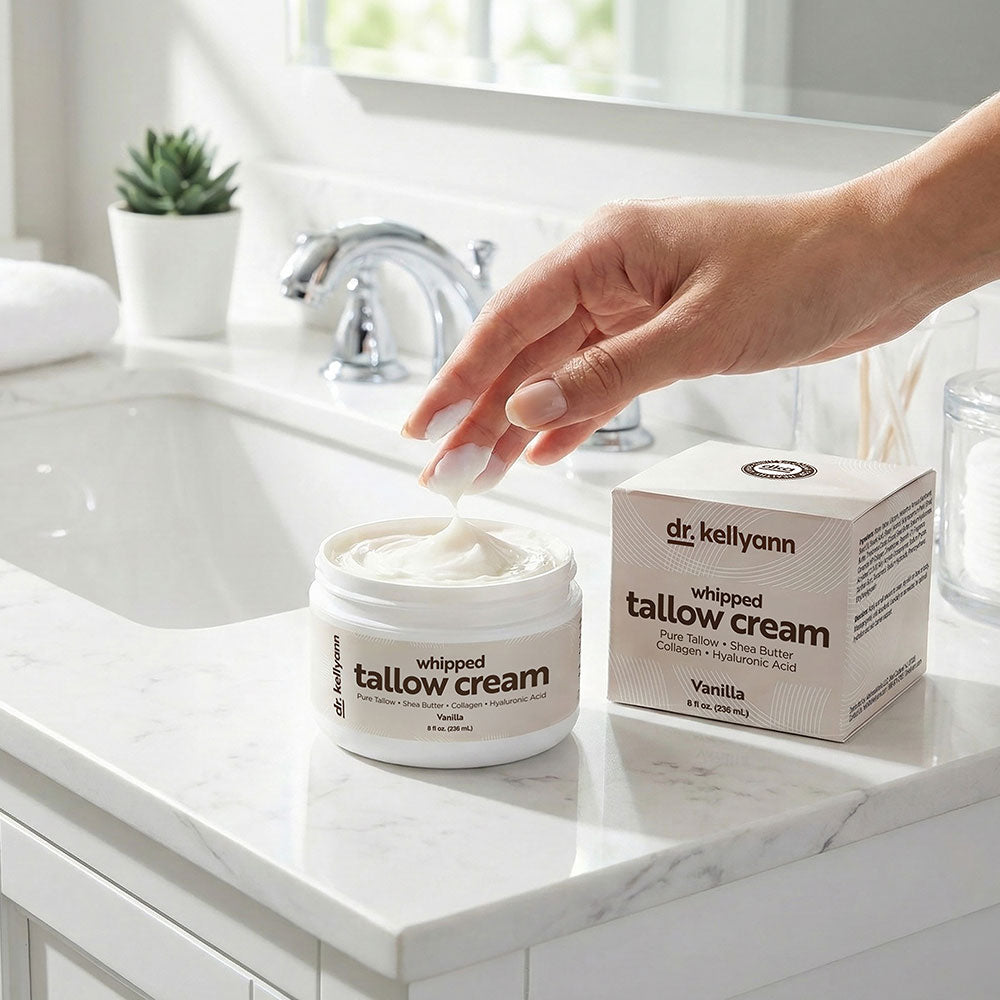 Whipped Beef Tallow Cream for Face & Body | Dr. Kellyann