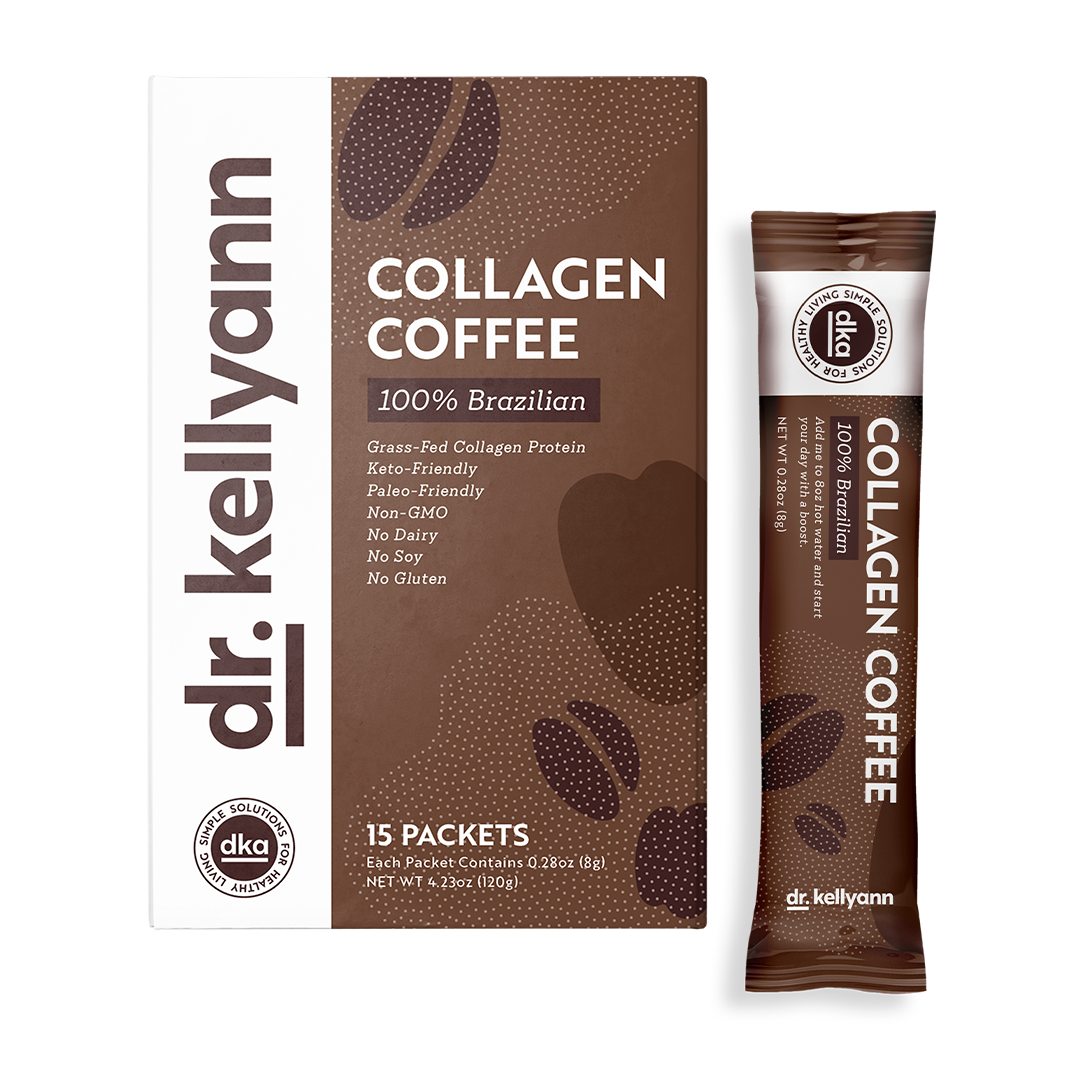 Collagen instant coffee packet