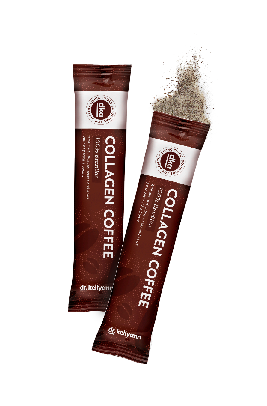 Two collagen coffee packets