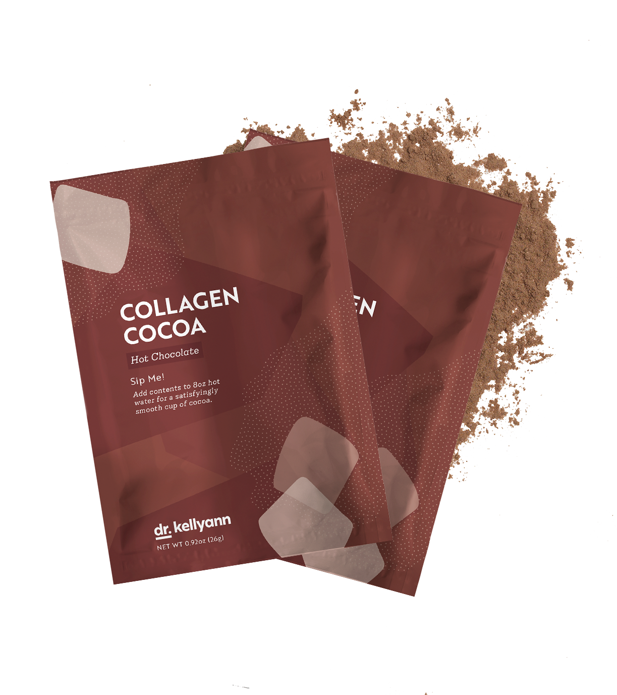 Collagen Hot Cocoa Packets Spilled